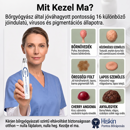 💙𝐇𝐈𝐒𝐊𝐈𝐍®👩‍⚕️ Címke és Folt Eltávolító 7 Nap – Fájdalommentes, Hegmentes Fejlett Bőrhibák Eltávolító Golyós Toll
