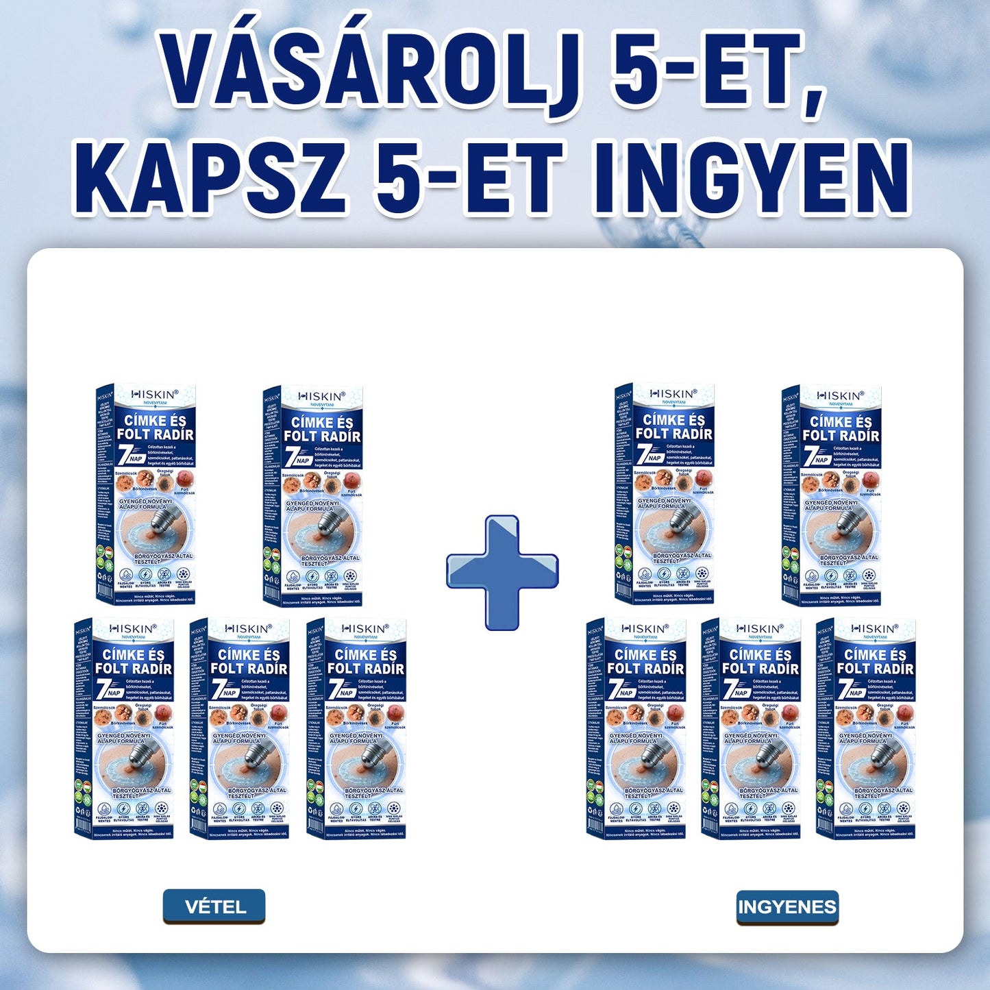 💙𝐇𝐈𝐒𝐊𝐈𝐍®👩‍⚕️ Címke és Folt Eltávolító 7 Nap – Fájdalommentes, Hegmentes Fejlett Bőrhibák Eltávolító Golyós Toll
